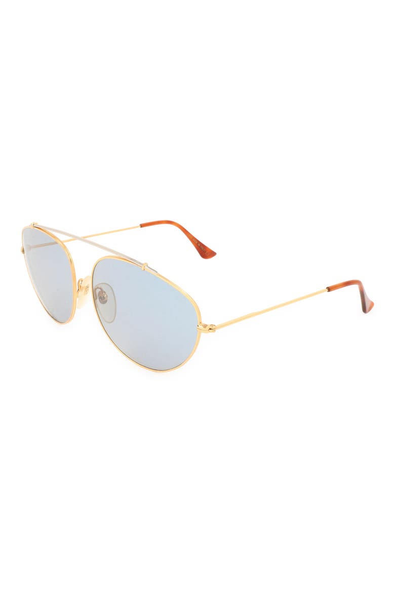 51mm Aviator Sunglasses, Alternate, color, GOLD