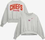 Nike Women's Nike Gray Kansas City Chiefs Oversized Primetime Phoenix Fleece Sweatshirt