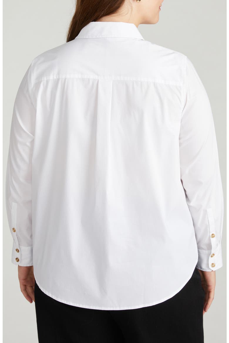 Elbe Popover Stretch Poplin, Alternate, color, WHITE