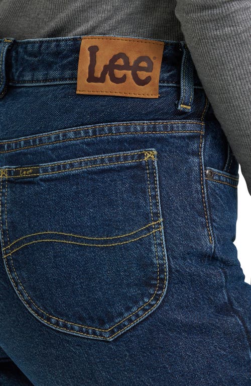 Lee Rider Classic High Waist Straight Leg Jeans In Blue