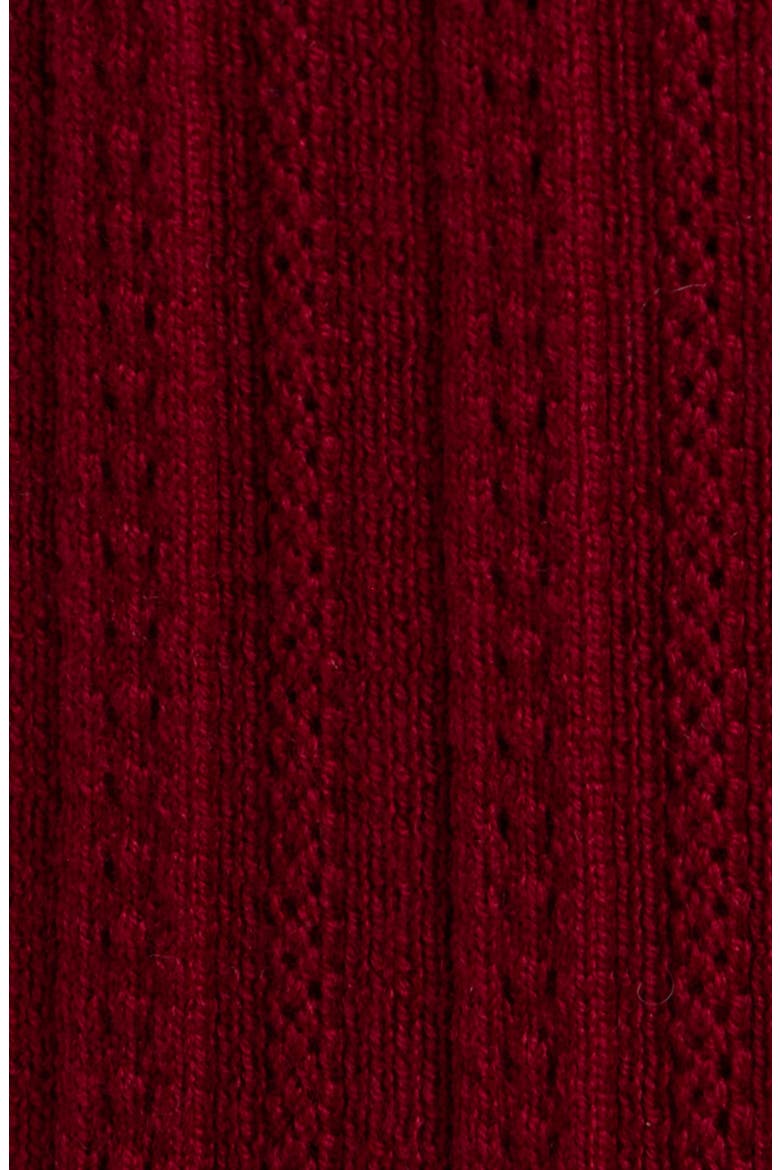 Rhodes Wool Crewneck Cardigan, Alternate, color, POMEGRANITE