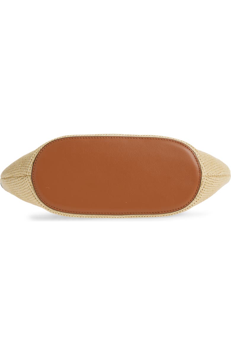 FARM Rio Small Embroidered Raffia Basket Tote, Alternate, color, Sunny Paradise Embroidery