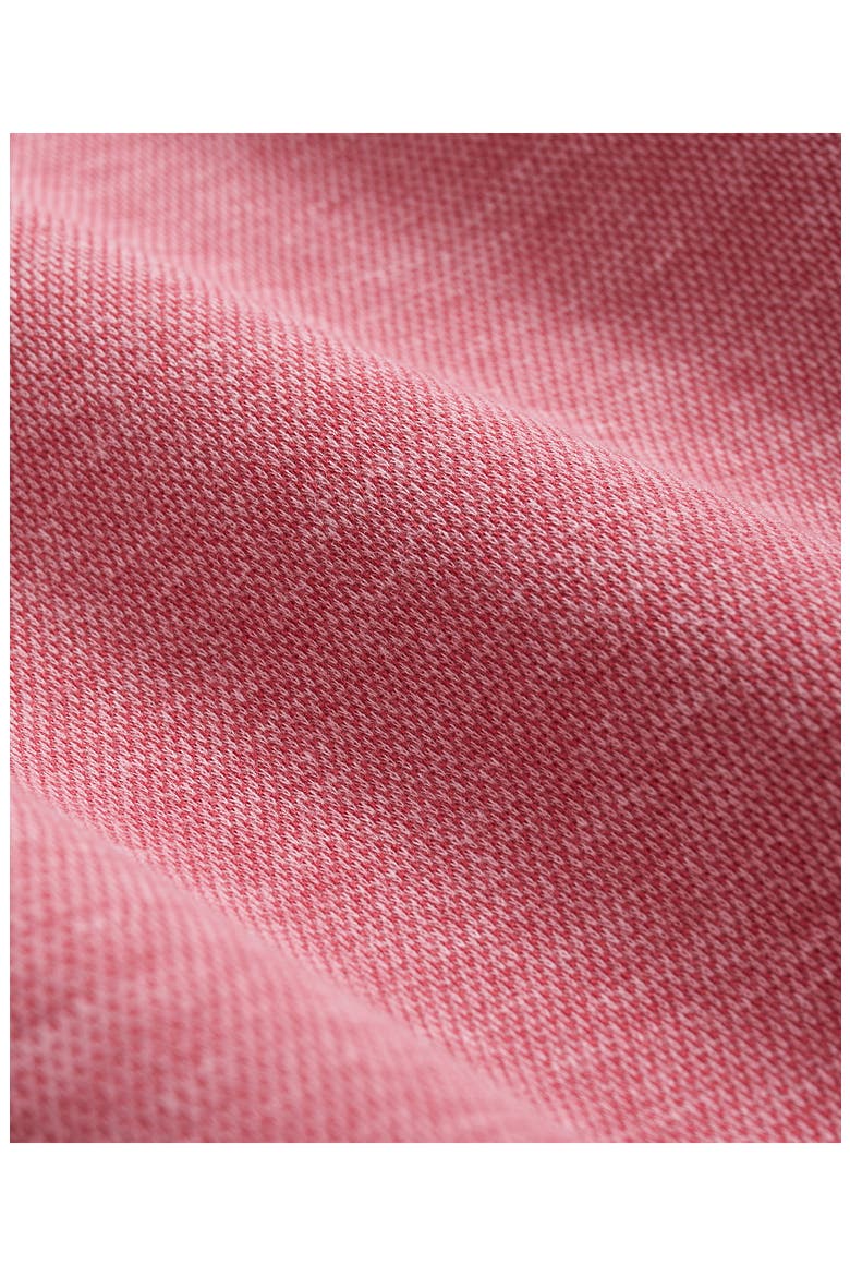 Heathered Piqué Half Zip Pullover, Alternate, color, PINK