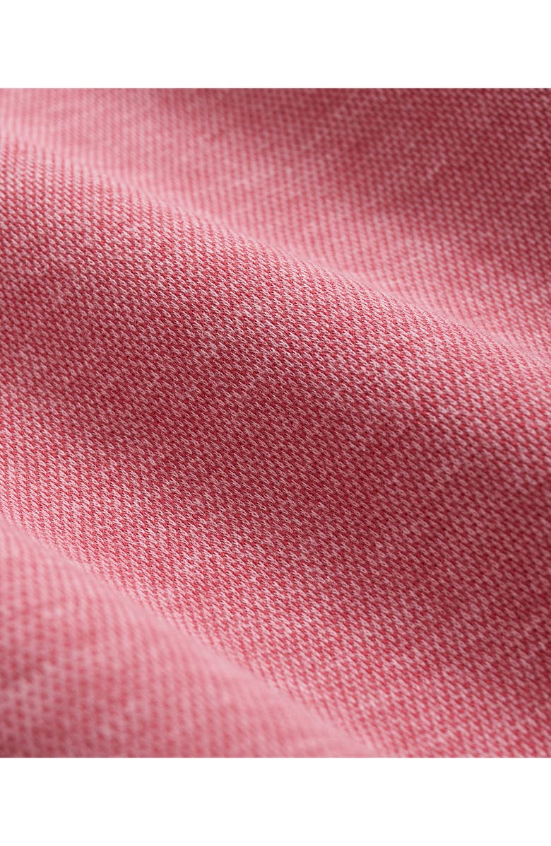 Brooks Brothers Heathered Piqué Half Zip Pullover, Alternate, color, Pink