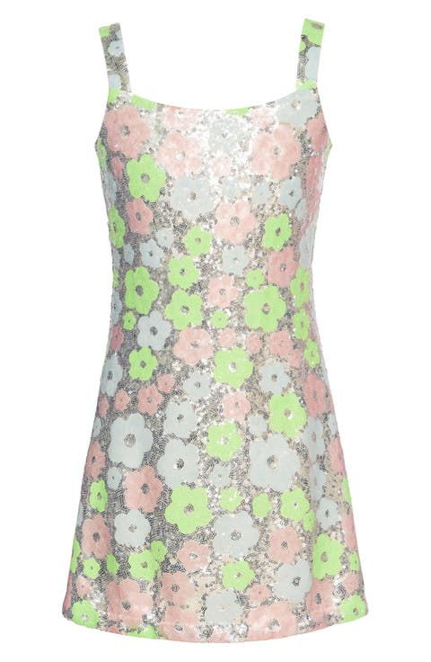 Kids' Flower Sequin Dress (Big Kid)