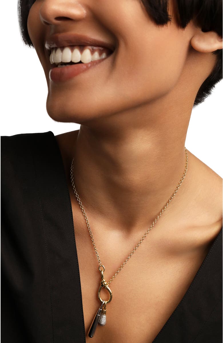 PDPAOLA Large Drop Pendant, Alternate, color, Silver