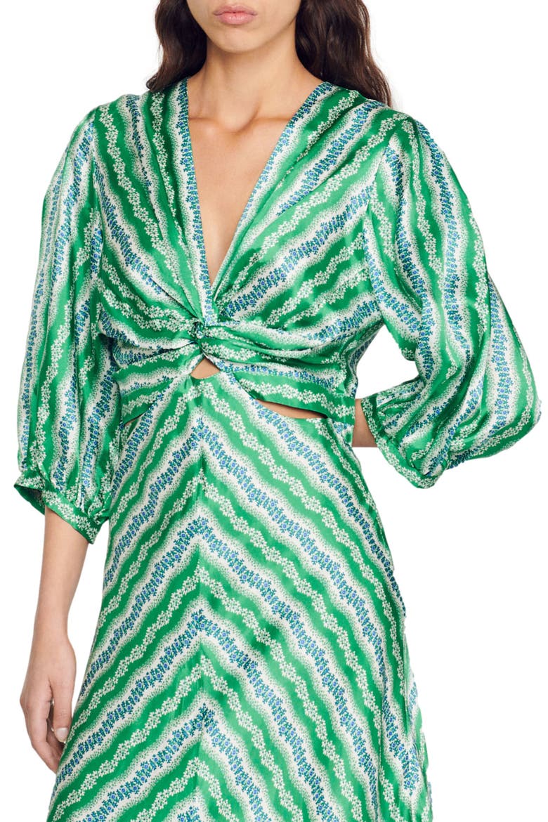 Agnetta Maxi Dress, Alternate, color, VERT / MARINE