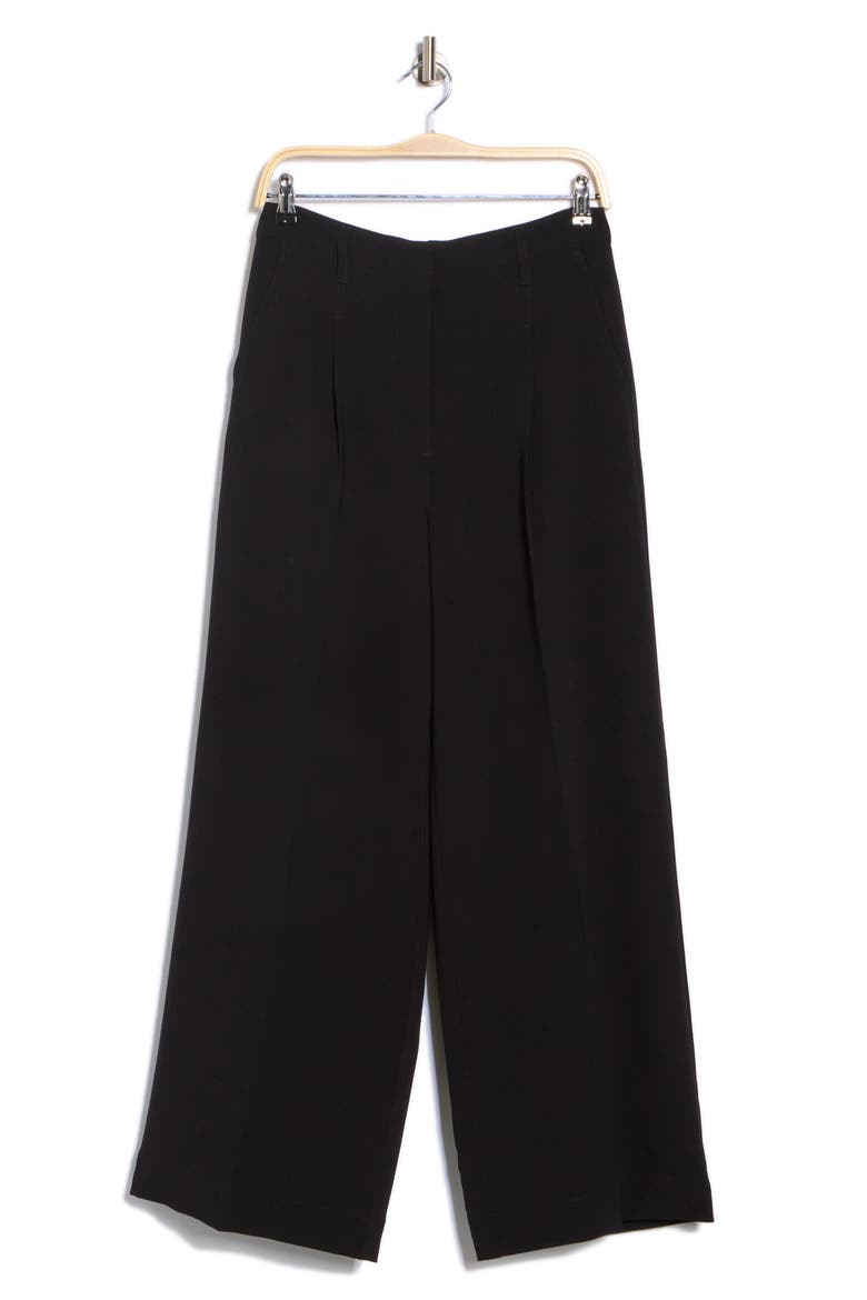 Alexis Pleated Pants, Alternate, color, BLACK