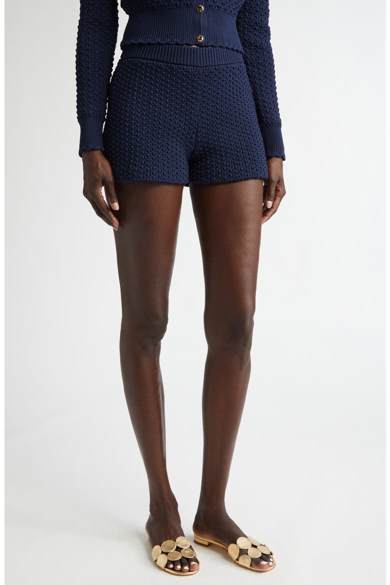 Re-Edition Textured Knit Shorts, Main, color, MIDNIGHT