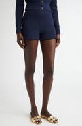 ST. JOHN Re-Edition Textured Knit Shorts