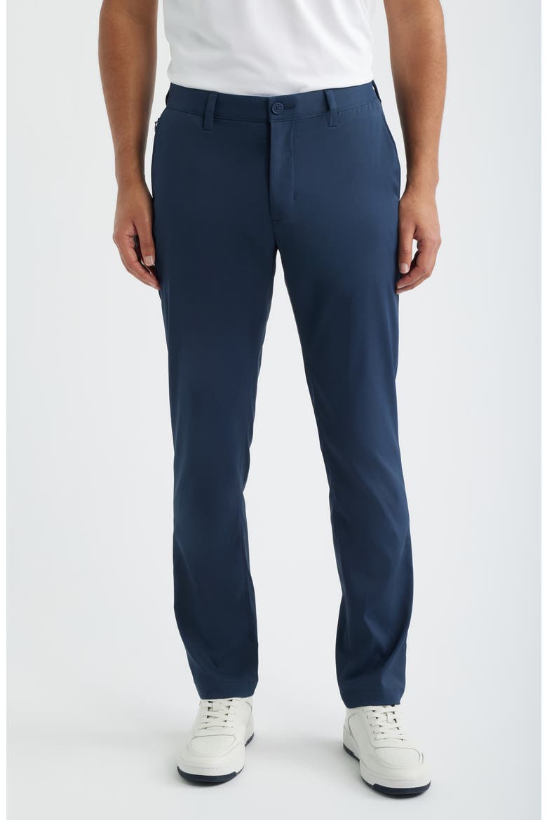 IslandZone® Flat-Front Golf Pants, Main, color, DARK ECLIPSE