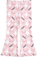 Sweet Wink Bat And Ghost Trellis Halloween Flare Legging