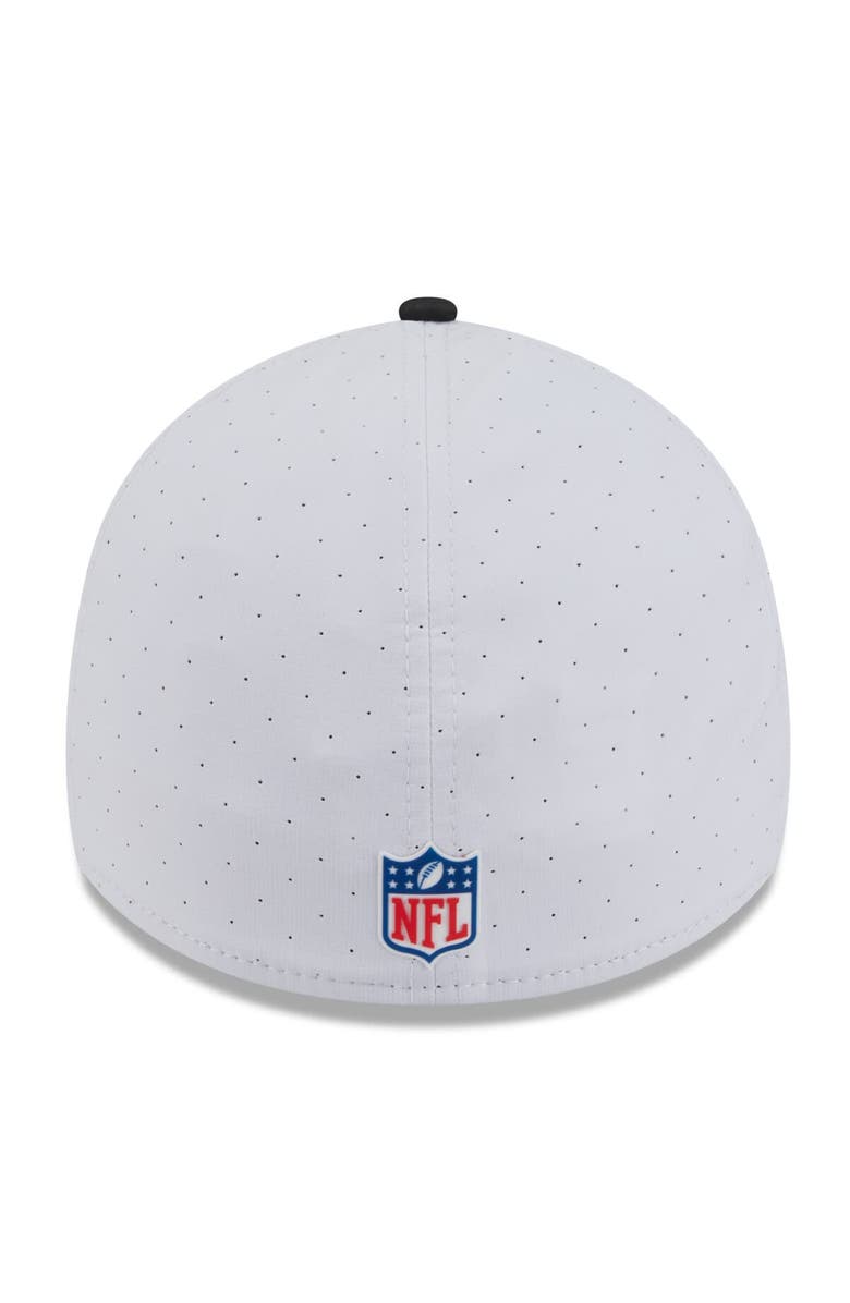 New Era Men's New Era White/Black Las Vegas Raiders 2025 NFL Training Camp 39THIRTY Flex Hat, Alternate, color, White