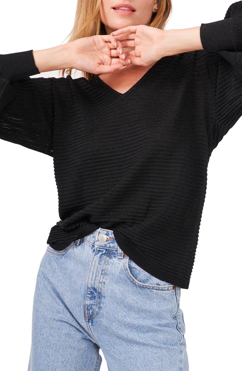 1.STATE Drop Shoulder Balloon Sleeve Sweater, Alternate, color, 