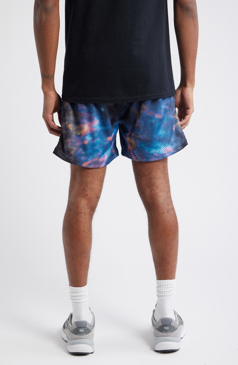 OVERTIME Chrometeam Aura Mesh Basketball Shorts, Alternate, color, Blue Multi