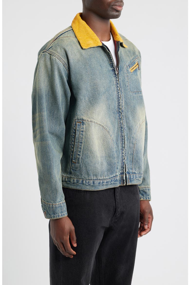BB Lynx Lined Denim Jacket, Alternate, color, MISSION CONTROL