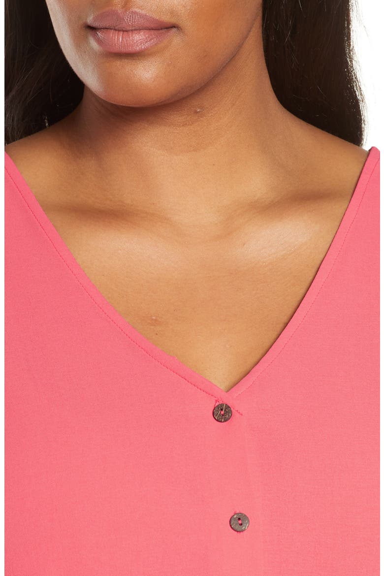 Gibson x The Motherchic Isle Button-Up Tank, Alternate, color, SUNKISSED CORAL