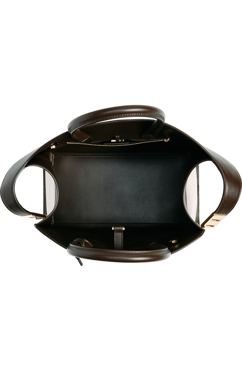 FERRAGAMO Small Hug Canvas & Leather Satchel, Alternate, color,