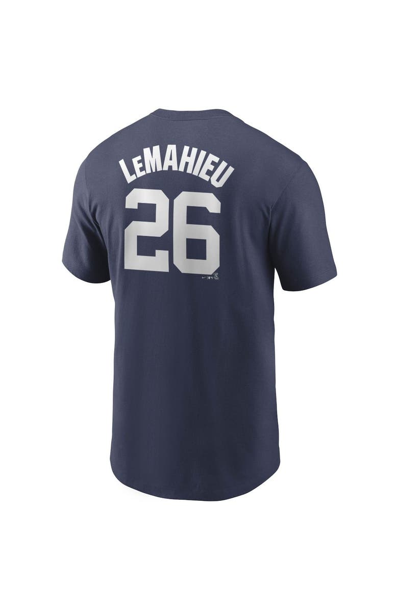 Nike Men's Nike DJ LeMahieu Navy New York Yankees Name & Number T-Shirt, Alternate, color, Navy