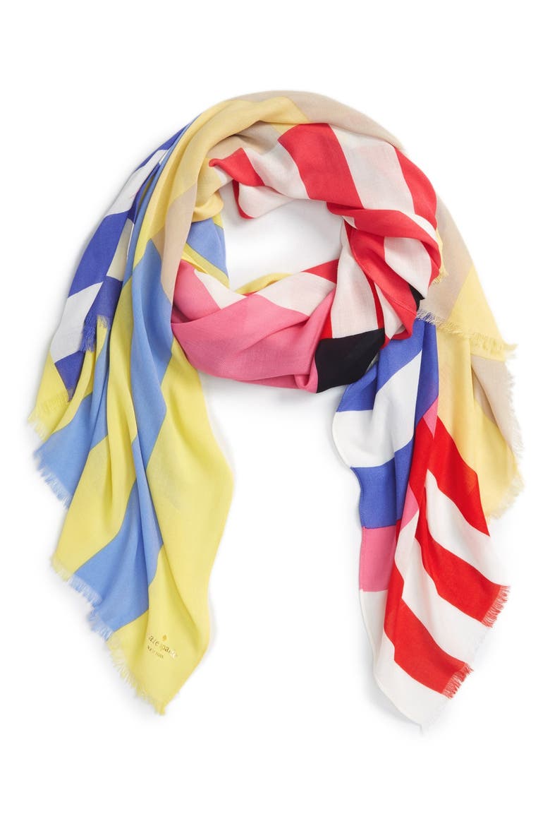 stripe scarf, Main, color, MULTI