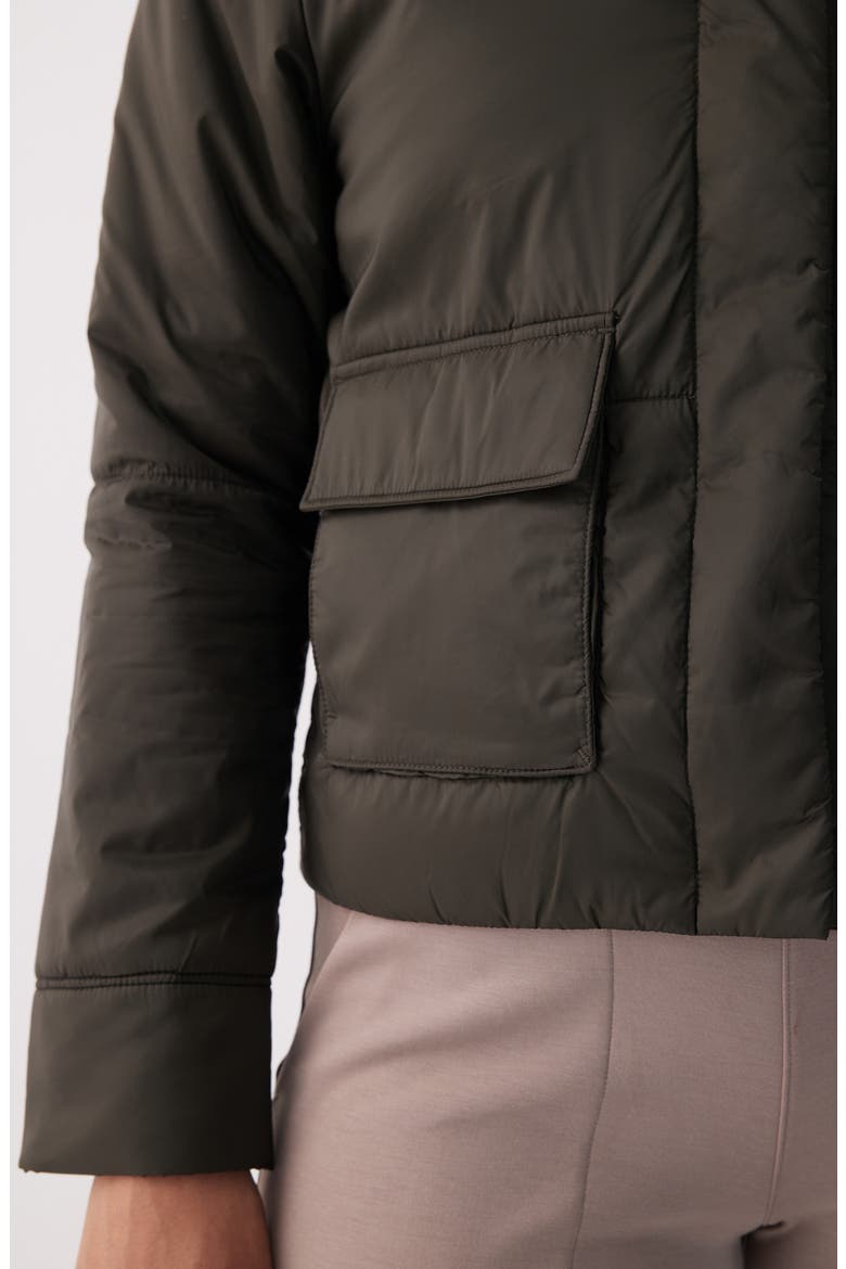 Dani Quilted Puffer Jacket, Alternate, color, OLIVE