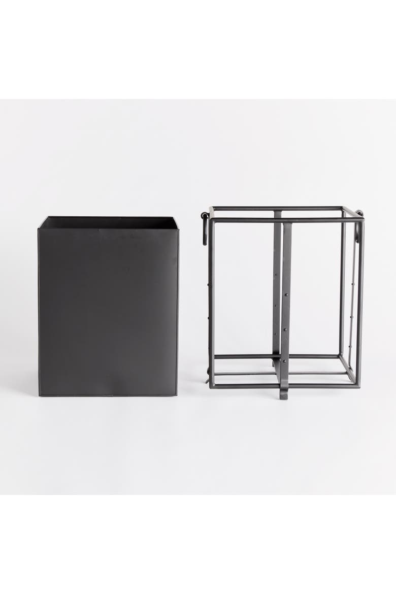 Callahan Square Planter, Alternate, color, Black