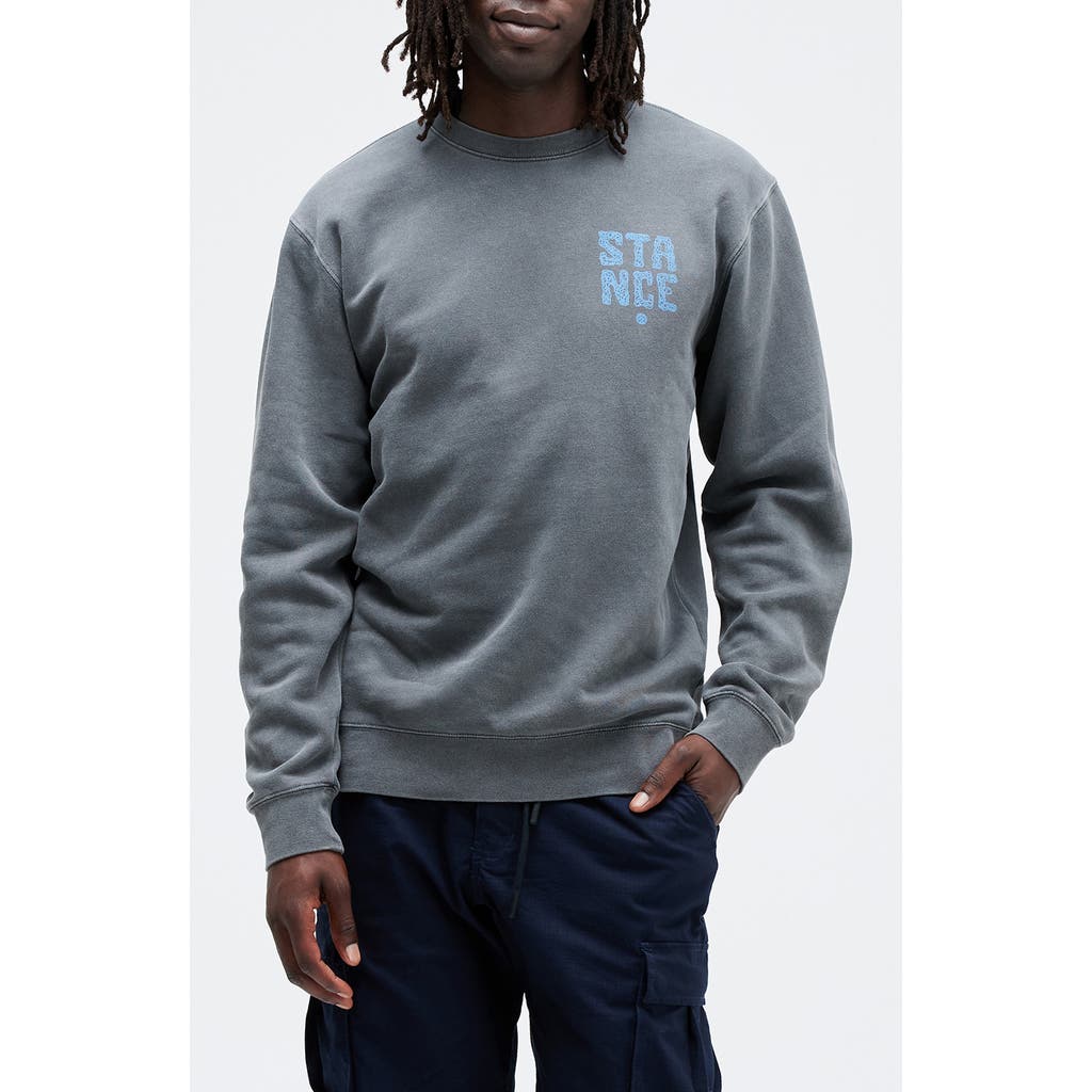 Stance Logo Graphic Sweatshirt In Black