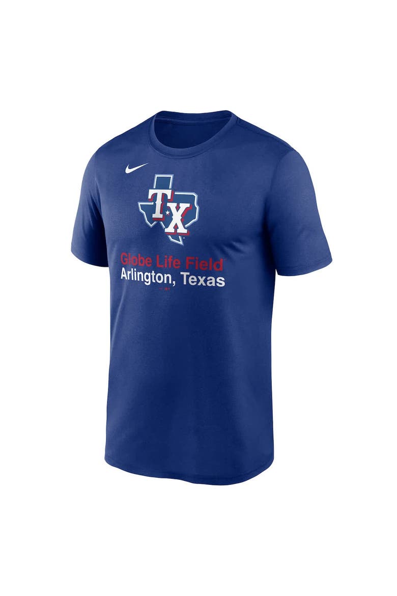 Men's Nike Royal Texas Rangers Stadium Legend Performance T-Shirt, Alternate, color, Royal