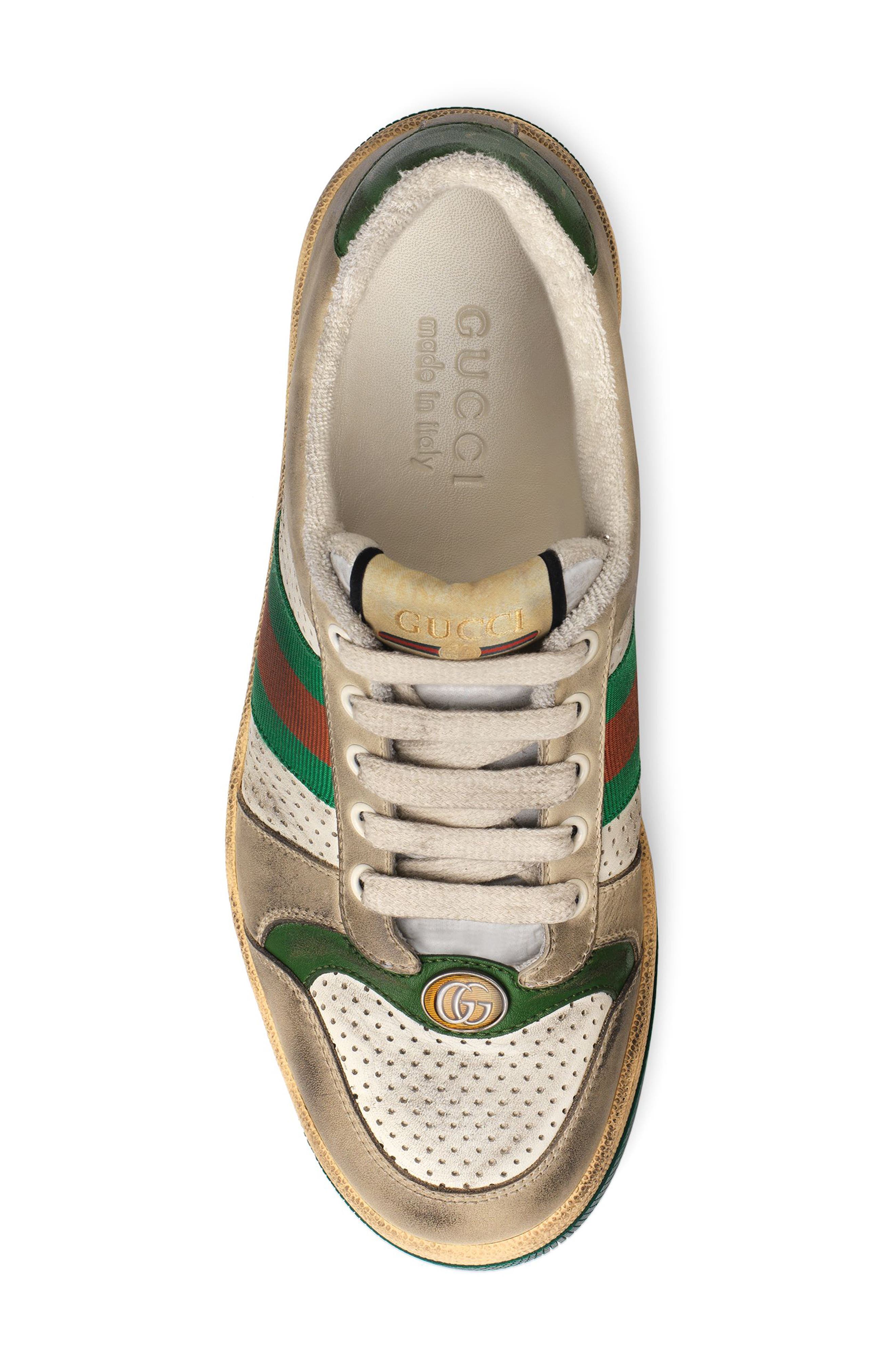 Gucci Screener Stripe Web Low Top Sneaker, Alternate, color, 