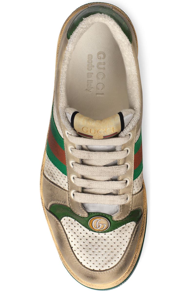 Gucci Screener Stripe Web Low Top Sneaker, Alternate, color,