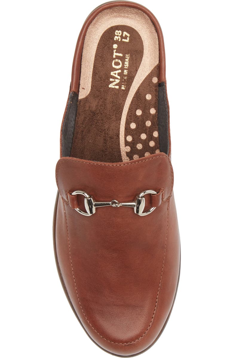 Naot Halny Mule, Alternate, color, Soft Chestnut Leather