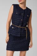 Marciano Geneve Belted Boucle Vest