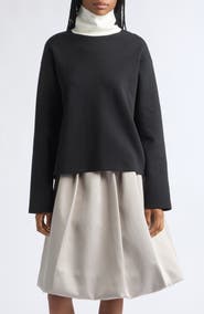 LII Contrast Jersey Turtleneck