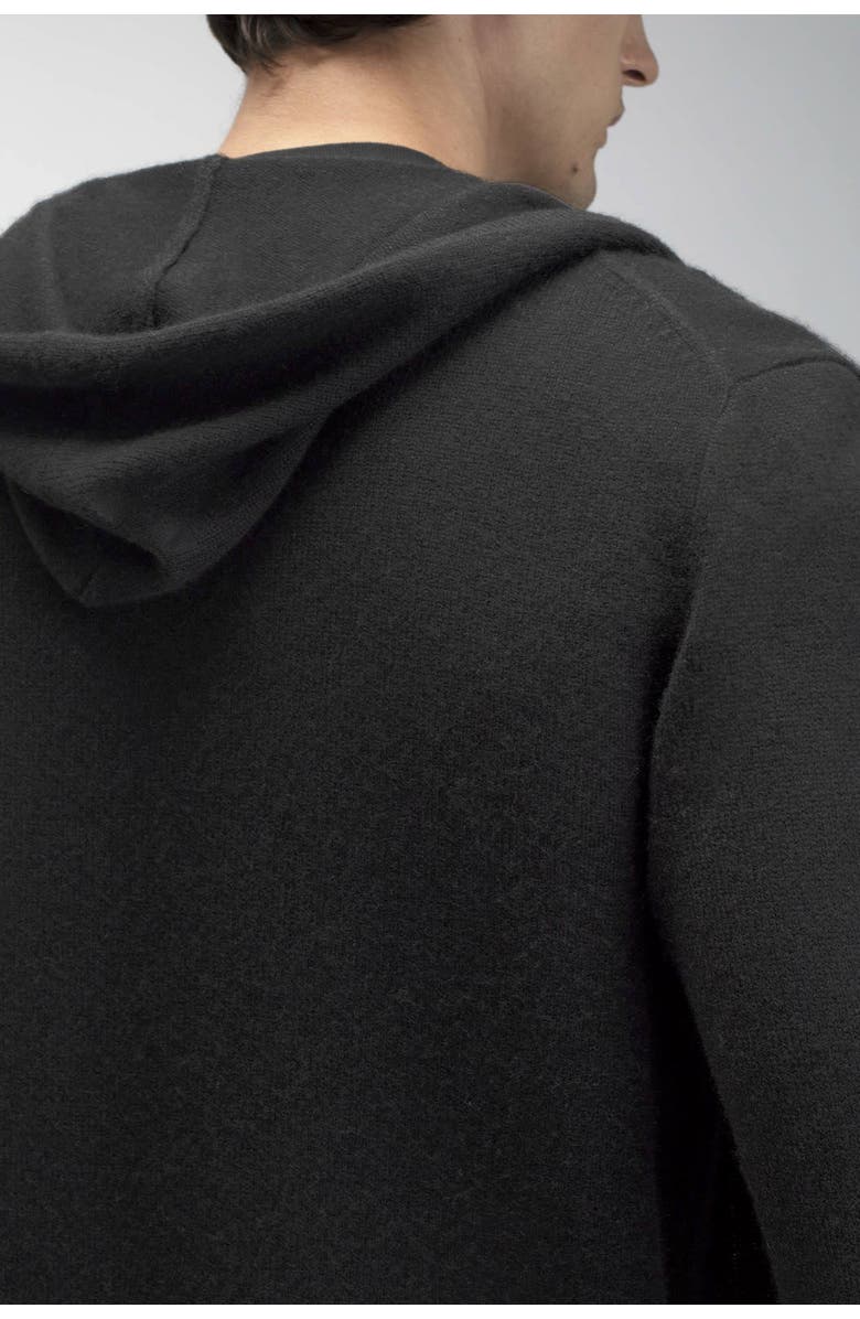 NAKED CASHMERE Jake Zip-Up Cashmere Hoodie, Alternate, color, Black