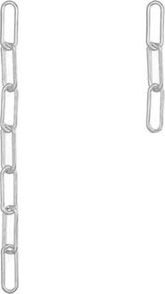 Bearfruit Jewelry Sterling Silver 18k Gold Plated Amelia Chain Earrings Dainty Daily Trendy