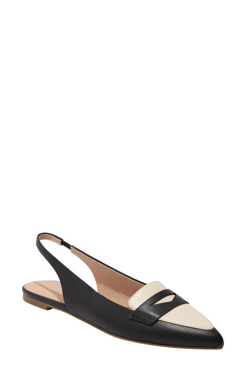 Pennie Slingback Pointed Toe Flat (Women)