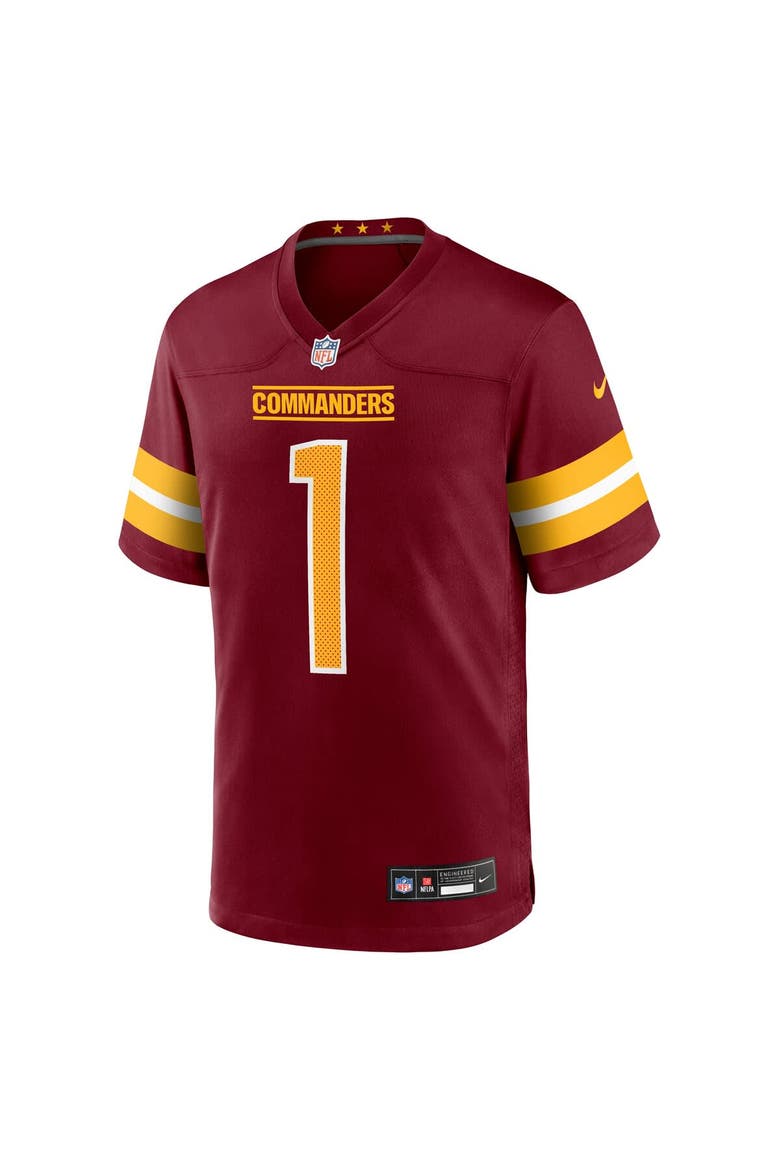 Men's Nike Deebo Samuel Sr Burgundy Washington Commanders Game Player Jersey, Alternate, color, Burgundy