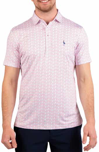 Martini Glass Print Performance Polo