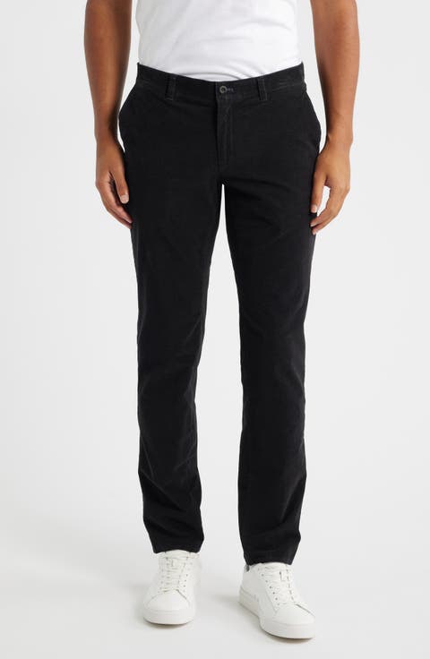 Fabio Flat Front Stretch Corduroy Pants