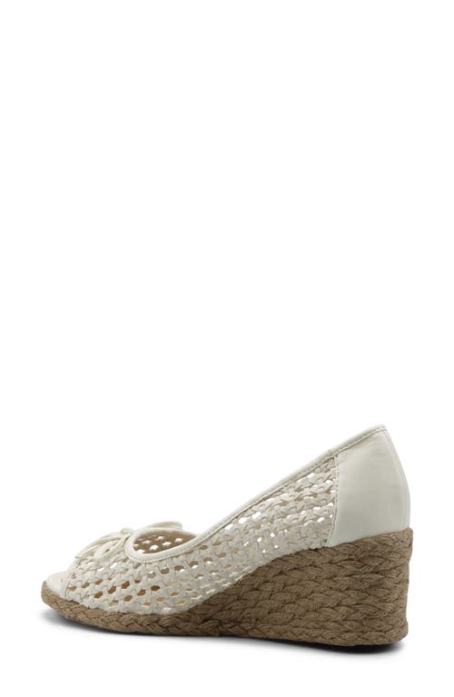 Shop Adrienne Vittadini Batches Espadrille Wedge Pump In White