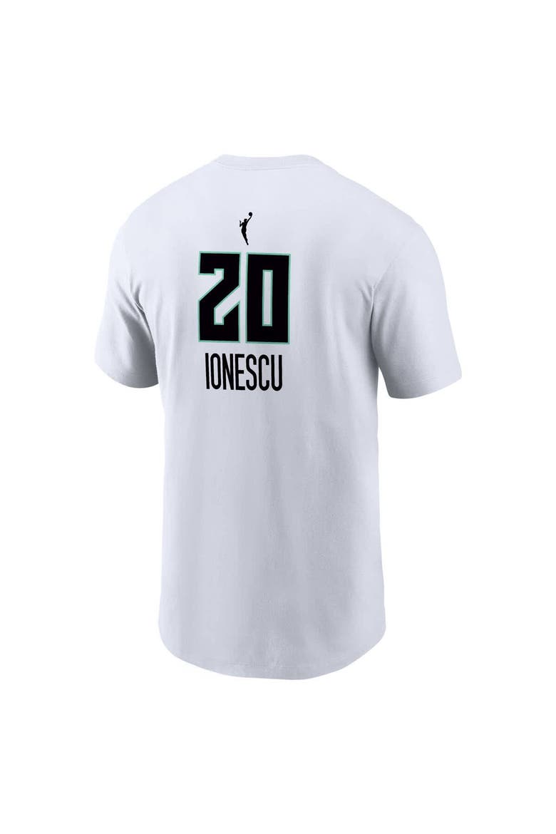 Men's Nike Sabrina Ionescu White New York Liberty Heroine Edition Name & Number T-Shirt, Alternate, color, White