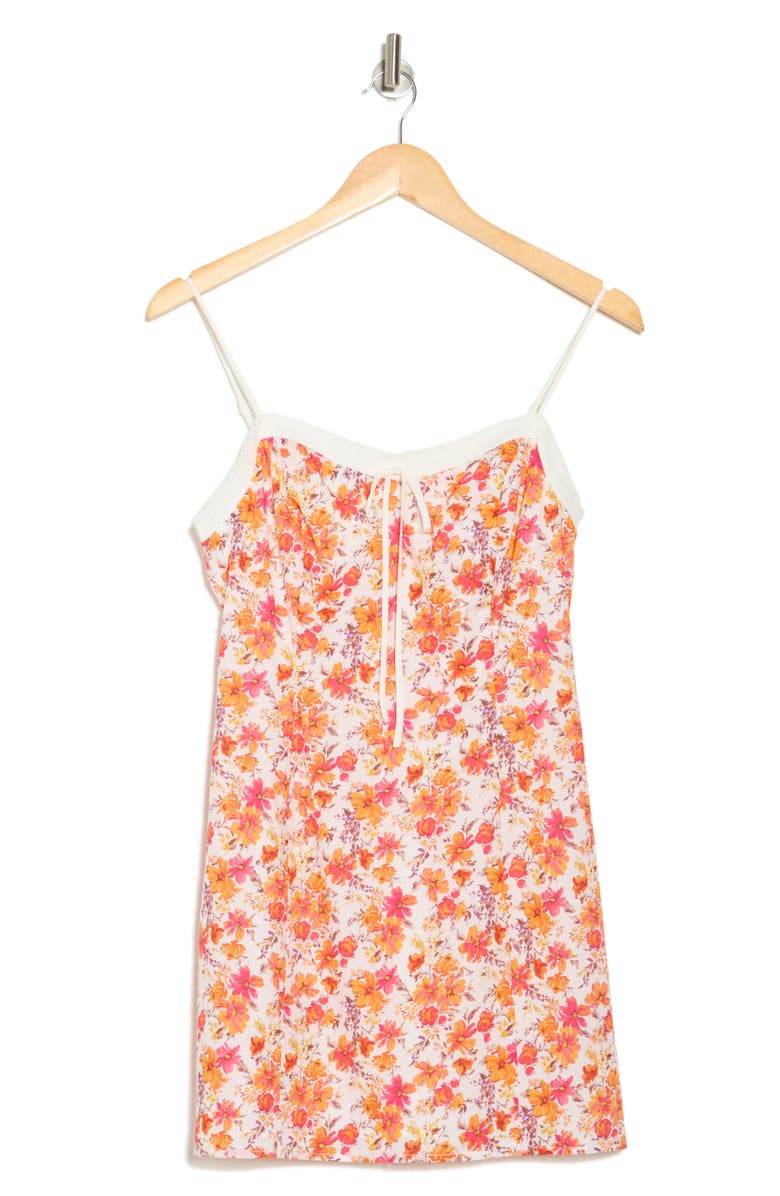 Lush Sweetheart Minidress, Alternate, color, Cream Red Floral