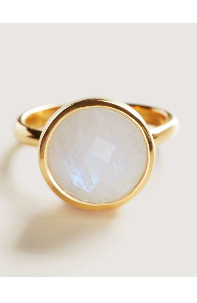 Monica Vinader Medina Round Moonstone Ring, Alternate, color,