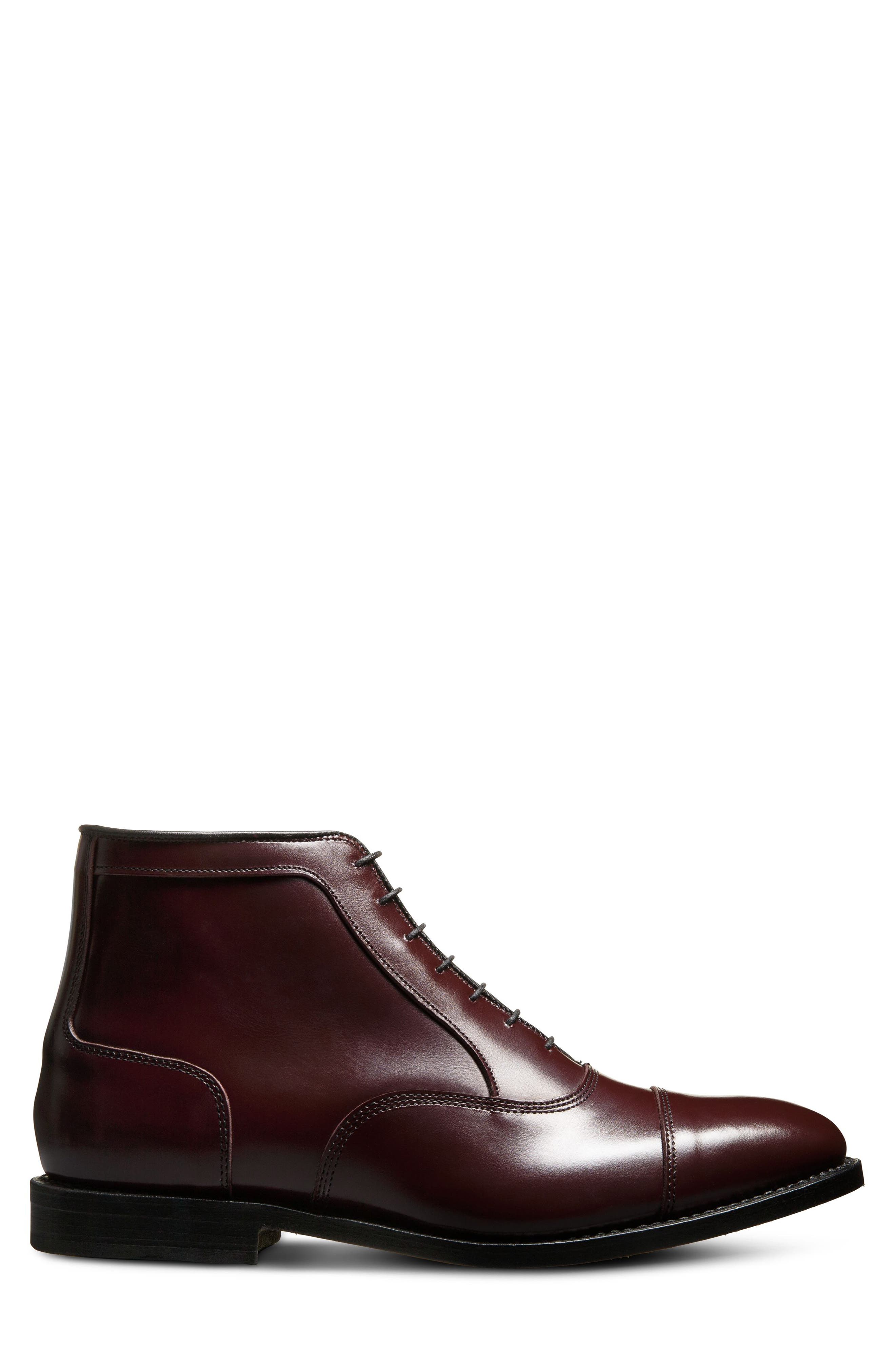 Park Cap Toe Boot, Alternate, color, BURGUNDY