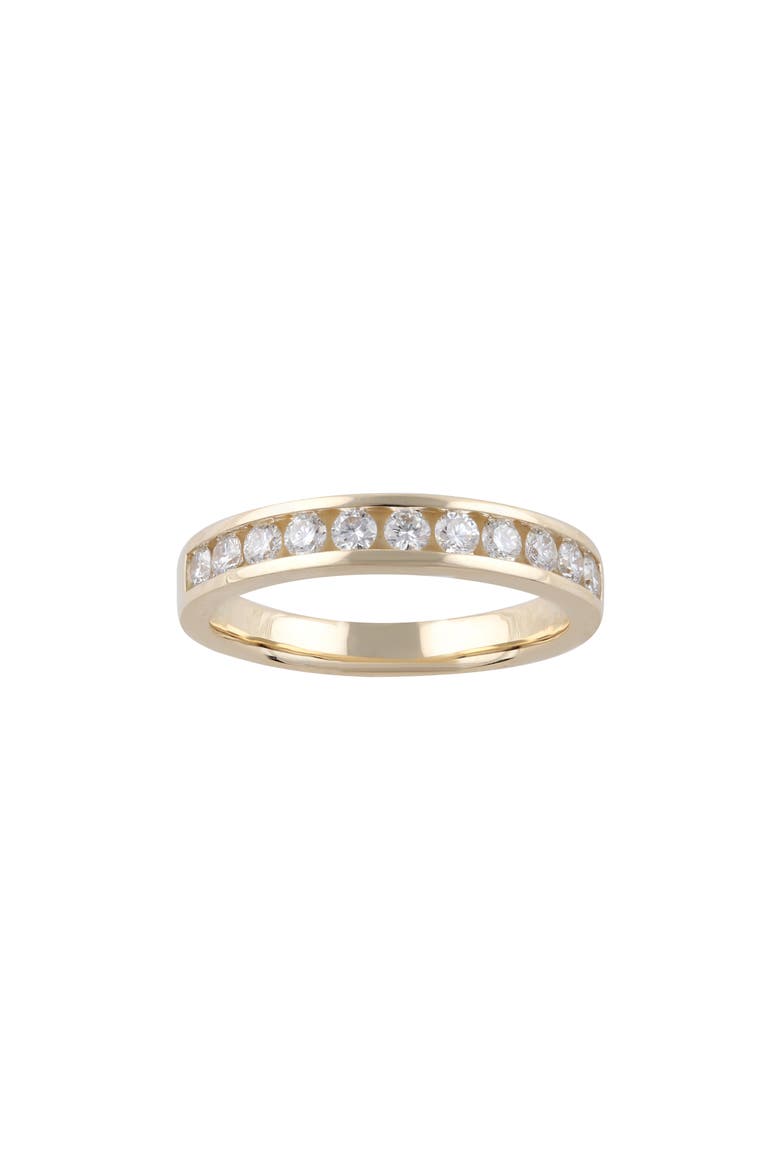 Round Lab Created Diamond Band Ring - 0.5ct., Main, color, 0.5 CTW YELLOW GOLD