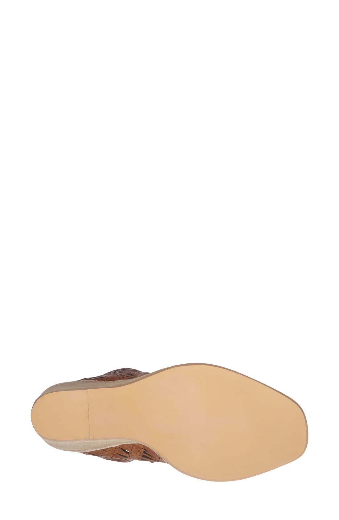 'Rodillo-Hi' Wedge Sandal, Alternate, color, TAN LEATHER