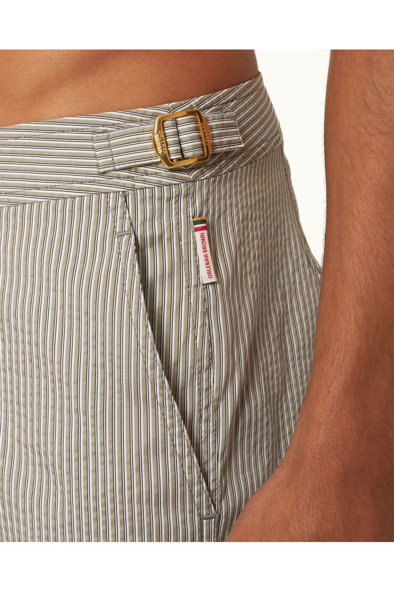 Bulldog Tailored-Fit Swim Shorts, Alternate, color, Khaki