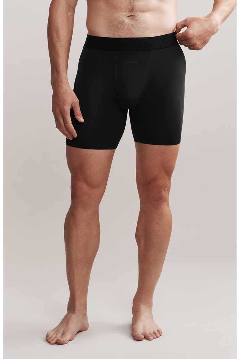 C.O.R. 6-Inch Boxer Briefs, Alternate, color, PURE BLACK