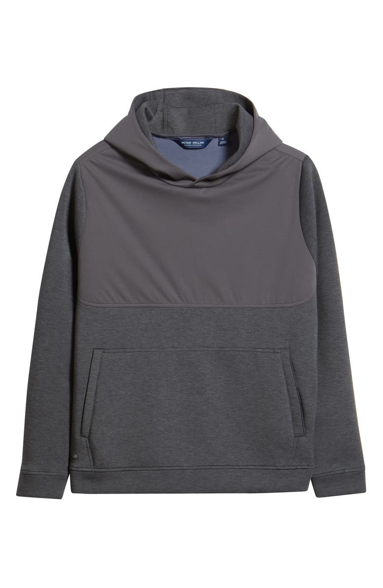 Peter Millar Crown Crafted Winsome Hybird Hoodie, Alternate, color, Iridium