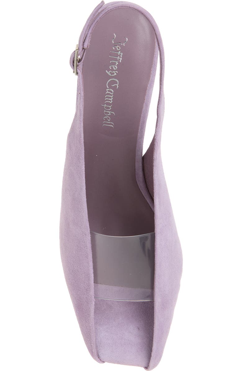 Jeffrey Campbell Patrizia Slingback Pump, Alternate, color, Lilac Suede